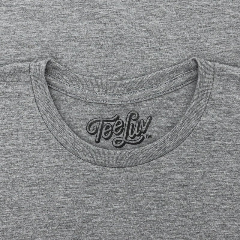 Tee Luv U.S. Mail Eagle Logo | Soft Touch Tee-Large Heather Grey - Image 3